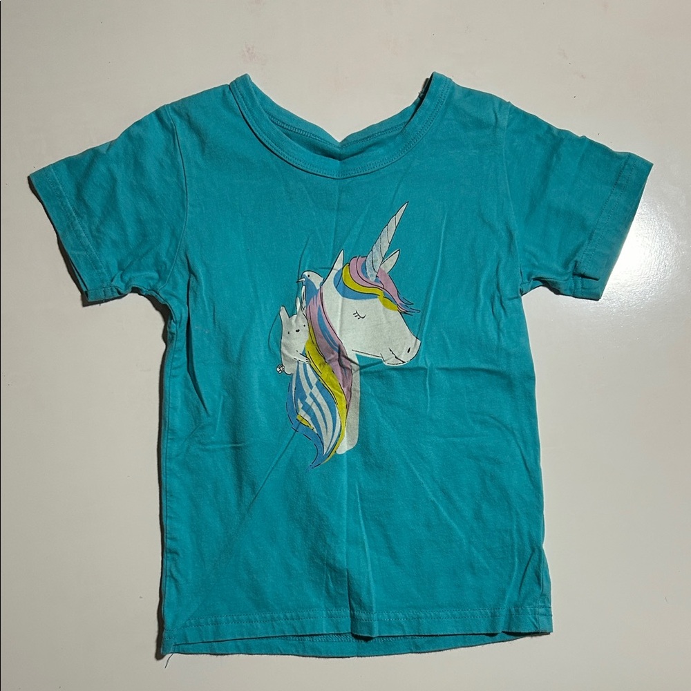 Unicorn Graphic Kids T-Shirt - Teal